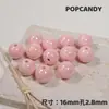 Grãos de Gelatina Multi-Color com Furo Reto de 16mm Contas Artesanais DIY Acessórios de Contas Soltas Corrente para Celular Chaveiro para Carro Brincos Joias