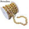 Cor margarida corrente de solda código corrente redonda de strass diamante corrente acessório para vestido de noiva DIY roupas