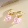 Pendientes Colgantes Ovalados de Circonita Transfronterizos Europeos y Americanos, Moda Retro, Temperamento Exquisito, Lujo Ligero, Pendientes de Alta Gama
