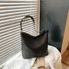 Bolso Casual de Gran Capacidad para Mujer 2026 Nuevo Versátil Tejido para Viajes Diarios Bolso de Hombro Único Bolso Cruzado Simple Bolso Tote