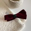Clip para el Cabello con Lazo de Terciopelo Negro Nuevo Estilo Otoño e Invierno, Pinza para el Flequillo, Pinza de Princesa de Alta Gama, Clip Retro para el Flequillo