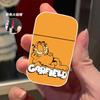 Encendedor de Metal a Prueba de Viento Lindo de Dibujos Animados Garfield Encendedor Inflable Llama Rosa