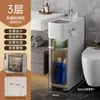 Estante de Almacenamiento para Baño Gabinete Sandwich para Baño Cajón de Almacenamiento Lateral para Inodoro Gabinete de Almacenamiento para Espacios Estrechos del Inodoro