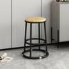 Taburete alto de lujo ligero para bar o cafetería, mostrador de bar, tienda de teléfonos móviles, mostrador de recepción, sala de juegos, taburete de mesa de hierro