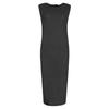 Vestido Elegante Slimming de Verão 2026 Estilo Único Diagonal Cintura Marcada Fenda Lateral Sem Mangas Comprimento Médio Zíper Vestido Evasê