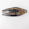 Grampo de Cabelo de Cristal com Diamantes, Presilha Bico de Pato Dentada Antiderrapante da Moda, Grampo de Cabelo Geométrico Grande para Mulheres