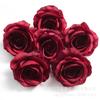 Cabezas de Flores Artificiales de Rosa de 9 cm en Stock, Accesorios para el Cabello de Estilo Vintage, Materiales DIY, Flores Falsas Decorativas para Arreglos de Escena, Flores de Boda