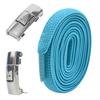 Hebilla de Cordón Elástico Perezoso de 8 mm Sin Atar Cordón de Zapato Elástico de 8 mm de Ancho para Hombres y Niños Sujetador Sin Atar