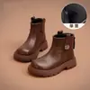 Botas Martin Novas 2026 para Meninas Mais Velhas, Sola Macia e Superfície Macia, Botas Versáteis de Cano Curto Estilo Coreano com Zíper Lateral