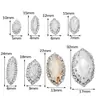 Botones de cristal con pedrería y garras, perforados para coser a mano, con base gruesa, para decoración de tocados, bolsos, ropa y accesorios