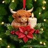 Sitio independiente transfronterizo 2026 adornos para árbol de Navidad venta caliente colibrí pájaro candelabro corona decoraciones adornos navideños