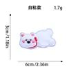 Parches bordados de animales de dibujos animados para toallas, lindos parches autoadhesivos de cachorro y pingüino para fundas de teléfono, bolsos y decoración de ropa