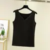Chaleco Térmico de Terciopelo con Cuello de Pétalo Versión Coreana Invierno 2021 para Mujer, Tallas Grandes, Sin Mangas, Moda Versátil para el Invierno