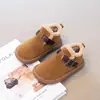 Zapatos de Algodón para Niños y Niñas 2026 Estilo Invierno Niñas Pequeñas Botines Cortos Cálidos con Plus de Terciopelo Antideslizantes Moda Infantil para Bebés Botas de Nieve