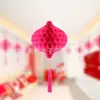 Lâmpada de Papel Bola de Favo de Mel Gota d'Água Dia de Ano Novo Vitrine de Shopping Center Arranjo de Atmosfera de Decoração de Ano Novo Leque Dobrável Franja Arranjo de Casamento