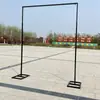 Adereços de Casamento Dourados, Ornamentos de Ferro para Casamento Novo Estilo, Suporte Decorativo, Suporte de Fundo, Haste Telescópica, Arco