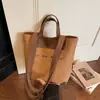 Nova Bolsa de Ombro Casual Estilo Coreano, Bolsa Tote de Grande Capacidade, Bolsa Transversal Artística Color-Blocking para Estudantes