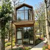 Cabaña Prefabricada de Techo a Dos Aguas de Doble Capa para Alojamiento Turístico, Alojamiento Popular en Campamentos Turísticos, Hotel Resort Móvil Integrado Alojamiento