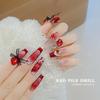 Arte de Uñas Explosiones Rojas de Red de Internet Año Nuevo Montón Rojo Joyería de Diamante Brillo Súper Pedrería Diamante Pequeño Mini Bola de Diamante Uña Terminada para Usar Taladro de Uñas