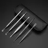 Aguja para Acné Set de 7 piezas removedor de puntos negros removedor de acné aguja oscura removedor de acné removedor de acné salón de belleza especial herramienta para exprimir células acné