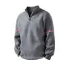 Suéter de Punto con Media Cremallera y Cuello Alto de Marca de Moda de Venta Caliente Transfronteriza Suéter para Hombre