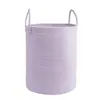 Cesta de Armazenamento Trançada com Corda de Algodão, Cesto de Roupas Sujas, Cesto de Armazenamento Doméstico para Roupas e Brinquedos com Alça, Balde de Armazenamento, Cesto de Roupas Sujas de Corda de Algodão