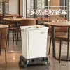 Carrinho de Lixo Removível com Rodas para Limpeza de Cozinha Comercial de Restaurante de Hotel 60 Grande Lixeira de Grande Capacidade