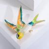 Joias Europeias e Americanas, Broche Colorido de Andorinha com Esmalte Pingado, Boutonnière Elegante e Versátil para Homens e Mulheres, Recomendação Quente do Aliexpress