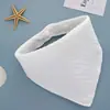 Productos maternos e infantiles transfronterizos toalla de saliva de algodón para recién nacido babero triangular para bebé cuello falso para bebé bolsillo para arroz