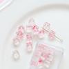 Cuentas de Vidrio Cúbicas Burbuja Agujero Recto Cuentas Cuentas DIY Joyería Hecha a Mano Aretes con Cuentas Material de Accesorios