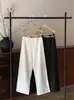 Pantalones Anchos de Ramio EVERTRUE 2026 Verano Nuevos para Mujer, Pantalones Rectos de Cintura Alta Estilo Old Money 68273