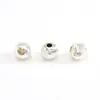 Cor Dourada Real 18K Conserva Cor Lote Flor de Lote Linhas Finas Olho de Gato Cintilante Contas Redondas Pulseira Colar DIY Artesanal Joias com Contas Atacado