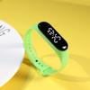 Lote en Stock con Regalo, Reloj Electrónico LED Blanco Táctil Resistente al Agua para Estudiantes de Primaria y Secundaria, Reloj Deportivo LED con Pantalla Táctil