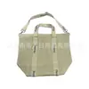 Bolsa Tote de Malha de Algodão Feita Sob Medida de Fábrica, Bolsa de Ombro, Bolsa de Compras de Grade de Malha de Algodão, Bolsa de Armazenamento com Impressão de Logo