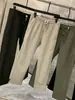 Serie económica deportes al aire libre corte tridimensional otoño e invierno nuevo para el trabajo versátiles cordón cintura elástica rectos pantalones casuales