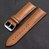 Correa de Reloj al por Mayor de Fábrica Correa de Reloj Suave Lisa de Cuero Genuino Hebilla de Pin Reloj para Hombre Accesorios para Reloj