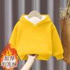 Explosões inverno novo mais veludo acolchoado moletom com capuz cor sólida meninos casaco casual bonito quente roupa infantil 12