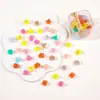 Al por mayor versión coreana de color caramelo dibujos animados clip flor pequeña estrella de cinco puntas pasador de princesa pinza de garra pasador femenino joya en caja