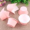 Cupcake rosa resistente a alta temperatura Mafen Cup Special Holder Household Baking Curl Edge Molde de forno fumegante pequeno