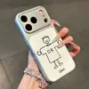 Sí Chicas Ok Niños Parejas Adecuado para Iphone16Promax Apple 17 Funda de Teléfono Funda de Teléfono con Ventana Galvanizada
