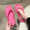 Novas Chinelos EVA Cor de Doce Femininos Verão Uso Interno e Externo Simples Combinação Total Sandálias Casuais e Chinelos