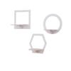 Estantería sin taladro, Colgante de pared para sala de estar, Estante decorativo para baño de dormitorio, Decoración de pared de cocina, Pared divisoria