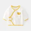Ropa Interior para Bebé Recién Nacido Sin Huesos Algodón Puro Primavera y Otoño Pijamas de Medio Espalda para Recién Nacido Traje de Monje Luna Llena Tops para Bebé