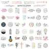 50 novos adesivos de grafite de texto inspirador adesivos de texto criativo adesivos de copo bagagem adesivos decorativos à prova d'água