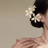2026 Nuevo Estilo Festivo Pasador de Flor, Pinza para el Cabello Estilo Lindo y Dulce, Pinza de Flequillo de Gama Alta, Accesorio Versátil para el Cabello