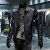 Roupas de couro masculinas outono novo roupas de couro masculinas gola alta jaqueta de couro pu coreana casaco masculino transfronteiriço uma geração de cabelo