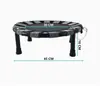 Mini Trampolín Plegable para Fitness con Barra de Agarre Ajustable, Rebotador de Interior para Entrenamiento Aeróbico en Casa para Adultos