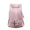 2025 Nueva Moda Coreana Cuero de Cera de Aceite Simple Personalidad Bolso Cubo Moderno Versátil para Viajes Diarios Color Sólido Bolso Cruzado para Mujeres