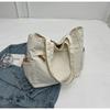 Nuevo bolso de lona de estilo japonés y coreano para mujer, estilo Mori, de gran capacidad, para estudiantes, de color sólido, sencillo, portátil, de hombro, moderno.