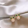 Brincos Únicos de Coruja com Pérolas Design Feminino Brincos de Nicho Brincos de Temperamento